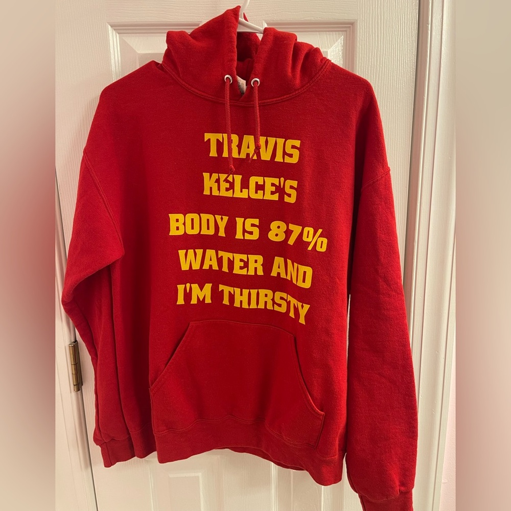 Kansas City Chiefs Travis Kelce Fan Hoodie - Size Medium